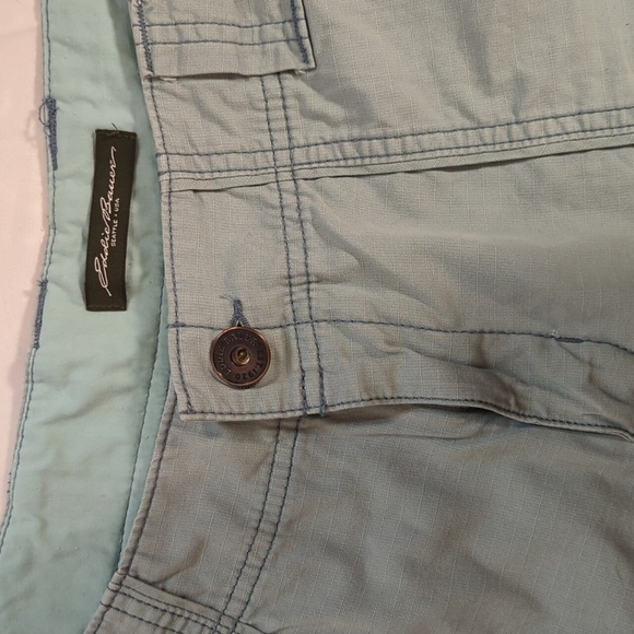 Eddie Bauer Sz 14P shorts green cargo shorts - Picture 4 of 10